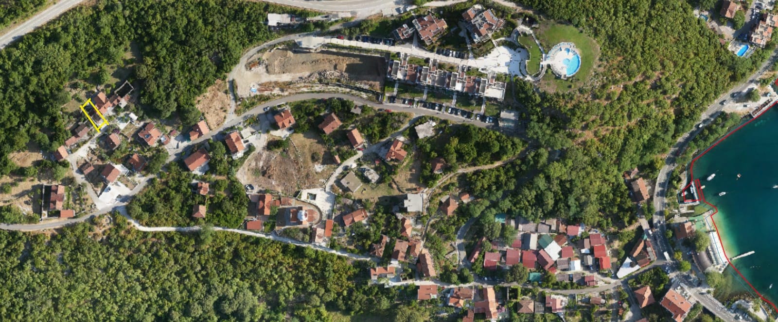 A house 100m2 under construction for sale in Morinj, Kotor