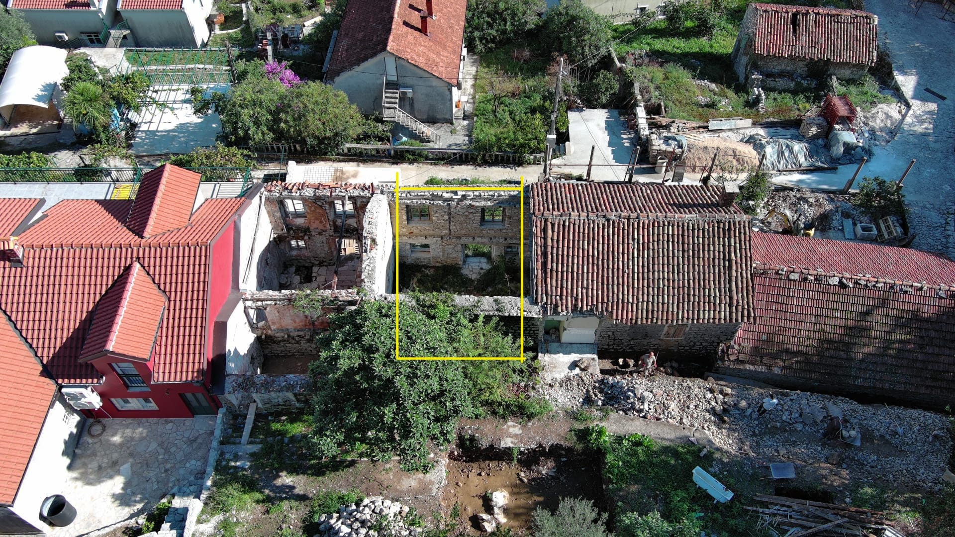 A house 100m2 under construction for sale in Morinj, Kotor